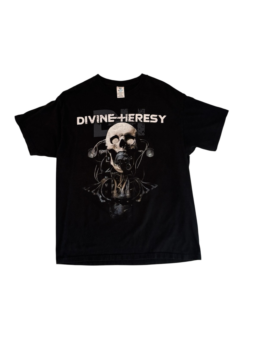 Divine Heresy Black Graphic Tee - Skull Design